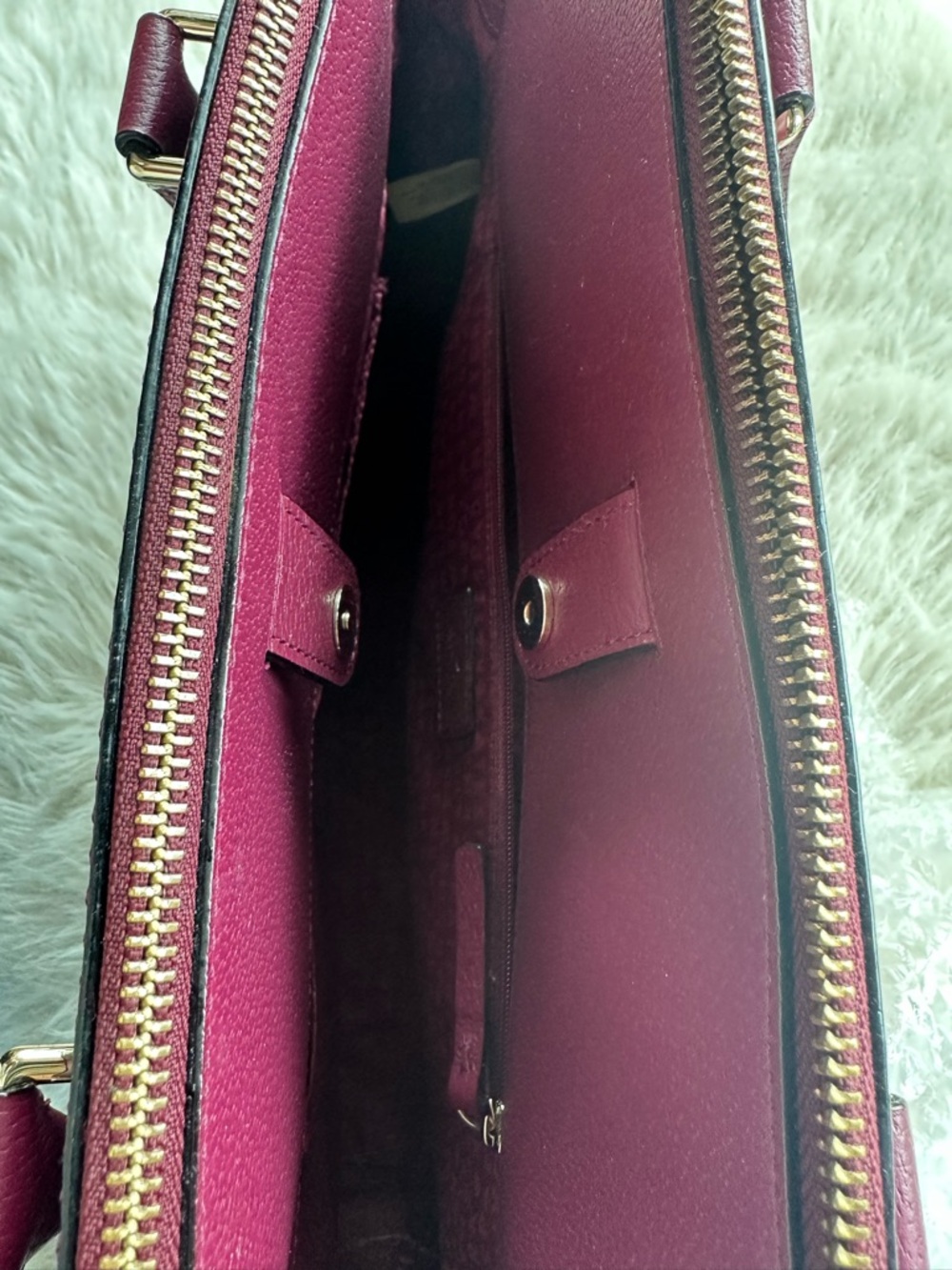kate spade Plum Leather Satchel - Picture 4 of 16